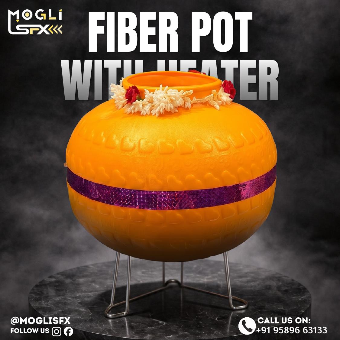 Fiber Pot with Heater