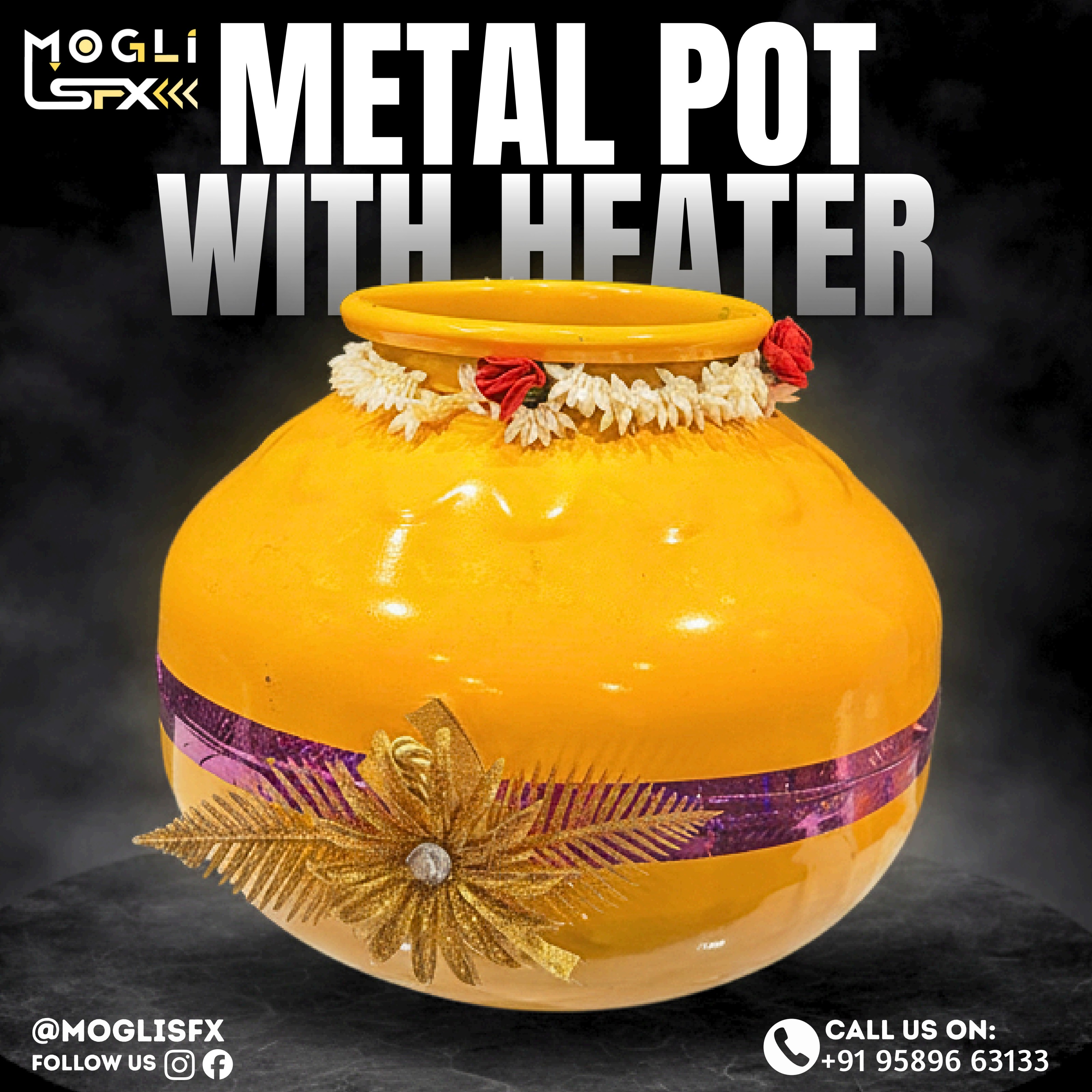 Metal Pot (With Heater)